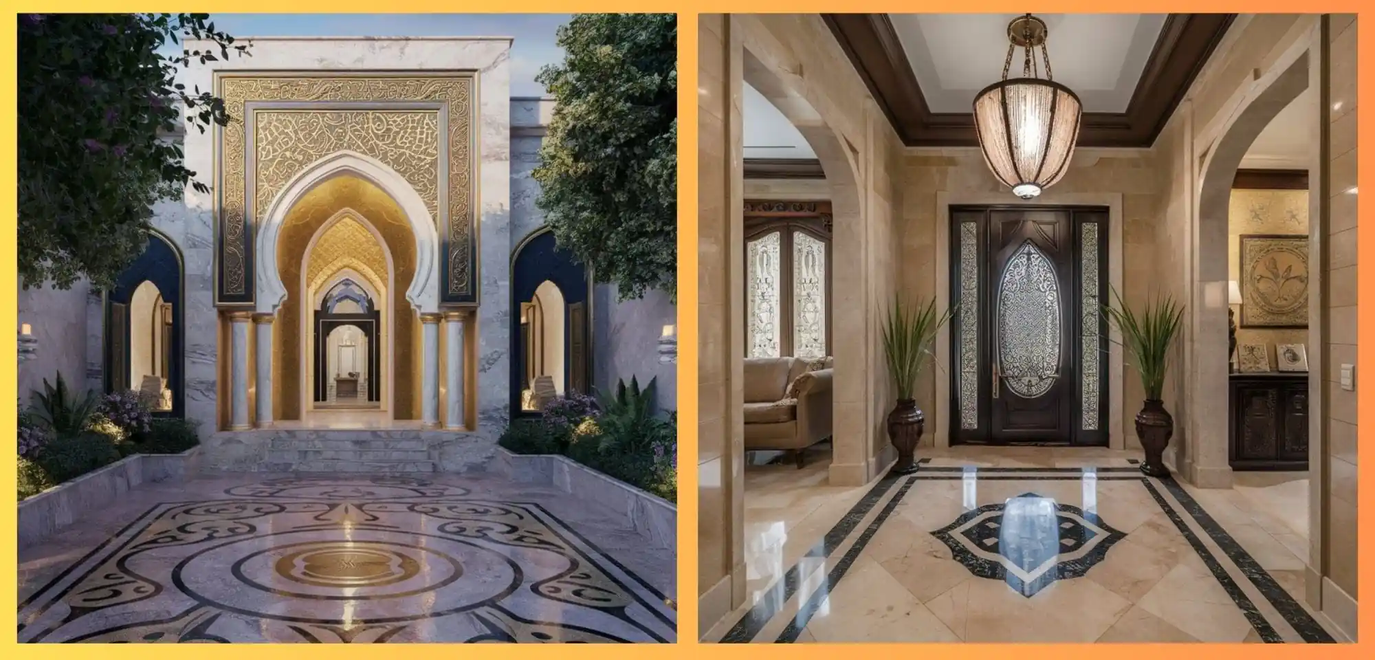 اشكال سلالم رخام مداخل