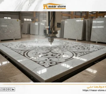 تصميمات ووترجيت رخام داخل المصنع